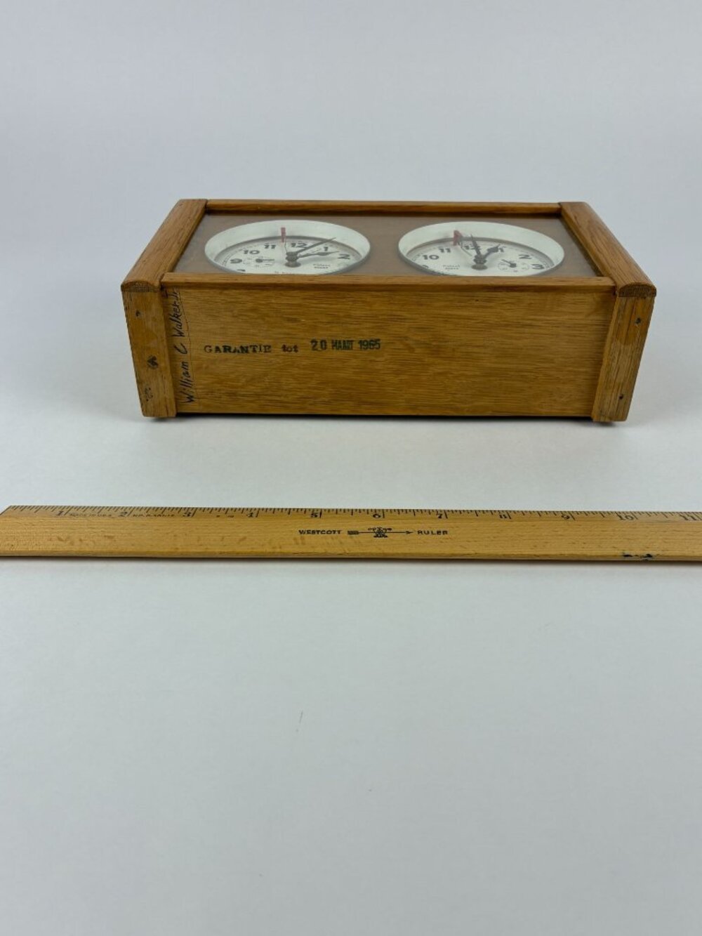 Vintage H. Koopman Dordrecht Chess Clock – Rare 1960 Mechanical Tournament Timer - Picture 11 of 16